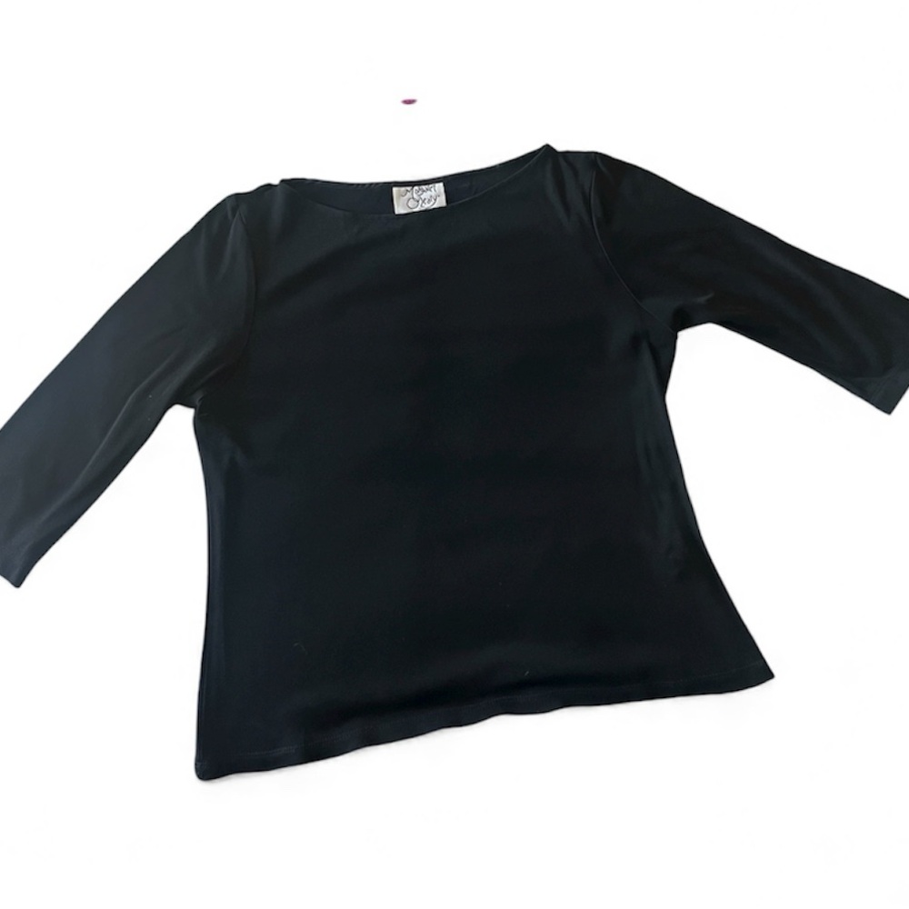 Margaret O’Leary Elegant Black Women's Top